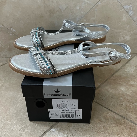Francescomilano Italian sandals EU37 - Picture 3 of 3